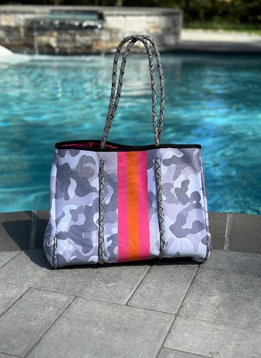 The Kellie Camo Neoprene Tote